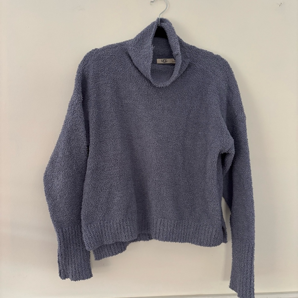 UGG Women's Soft Blue Ylonda Turtleneck Sweater